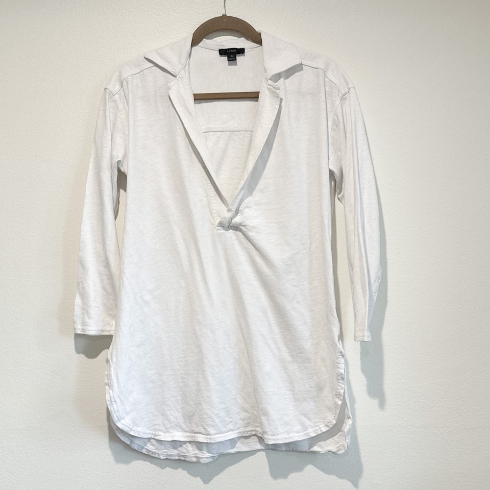 J Crew V Neck Slub Tunic Dress Size Small